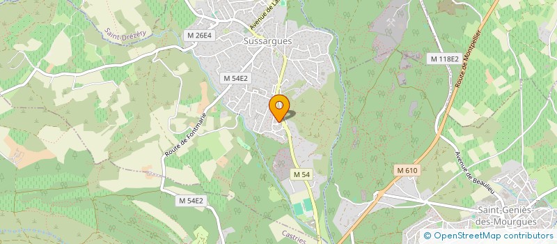localisation de l'entreprise LES DAUPHINS  SUSSARGUES
