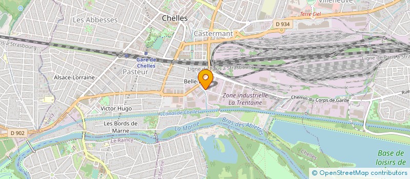 localisation de l'entreprise LES DAUPHINS à CHELLES