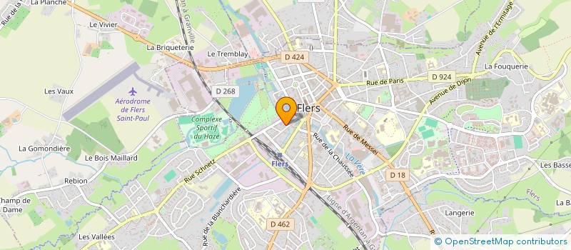localisation de l'entreprise LES DAUPHINS à FLERS