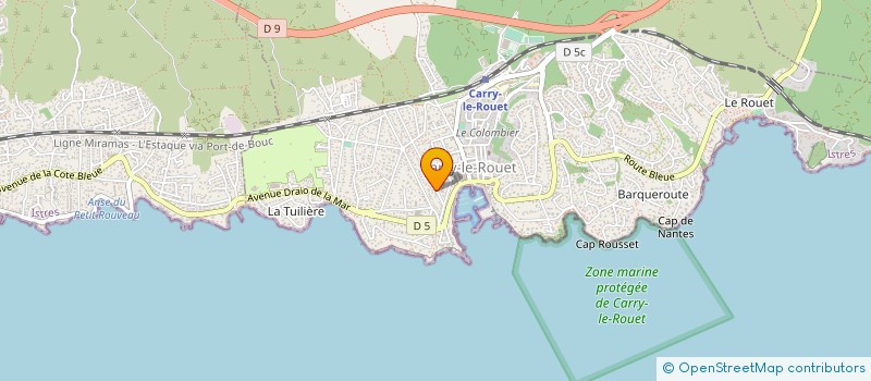 localisation de l'entreprise LES DAUPHINS DE CARRY LE ROUET à CARRY-LE-ROUET