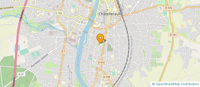 localisation de l'entreprise LES DAUPHINS DE CHATELLERAULT à CHATELLERAULT