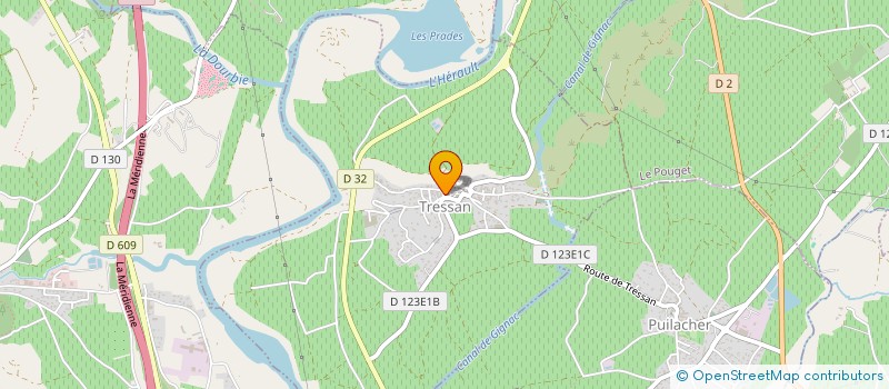 localisation de l'entreprise LES DAUPHINS DE CLERMONT à TRESSAN