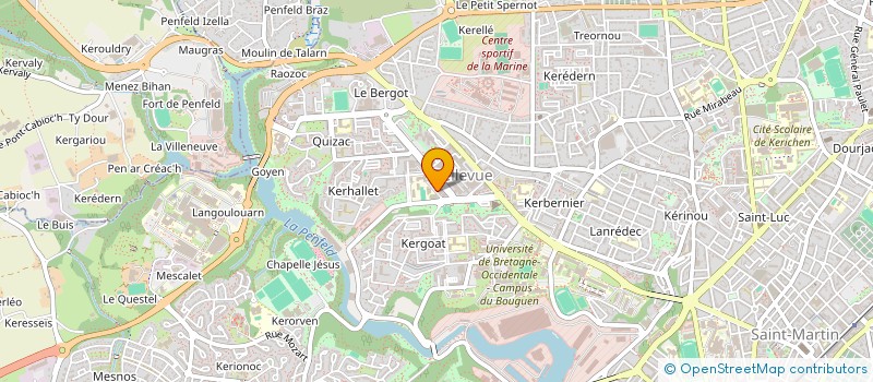localisation de l'entreprise LES DAUPHINS DE LA RADE à BREST