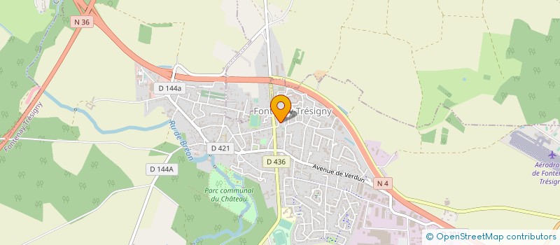 localisation de l'entreprise LES DAUPHINS DU CENTRE BRIE  FONTENAY-TRESIGNY