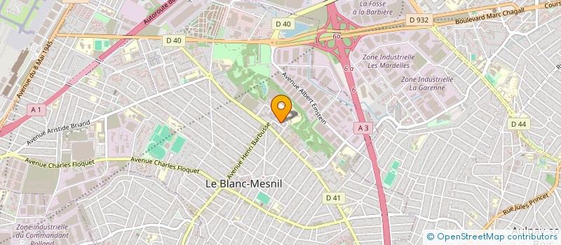 localisation de l'entreprise LES DAUPHINS DU FORUM à LE BLANC-MESNIL