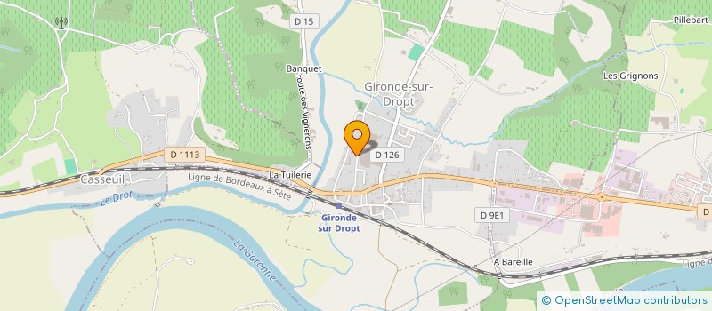 localisation de l'entreprise LES DAUPHINS GIRONDAIS  GIRONDE-SUR-DROPT