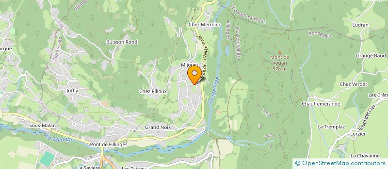 localisation de l'entreprise LES DAVYA  FILLINGES