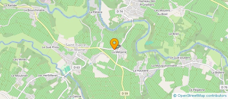 localisation de l'entreprise LES DEBOUTS DU MONDE  SAINT-FIACRE-SUR-MAINE