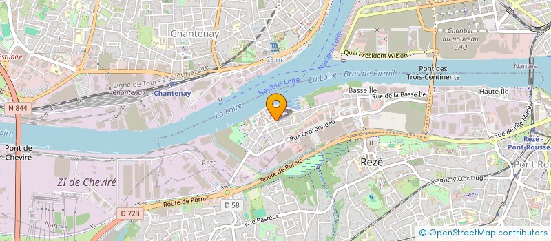 localisation de l'entreprise LES DECADREURS à REZE