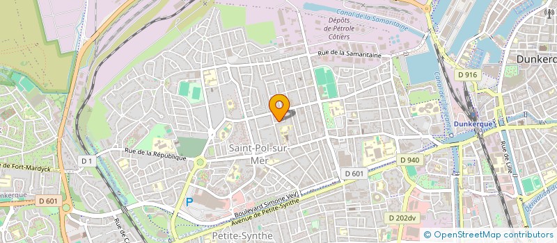 localisation de l'entreprise LES DECALES à DUNKERQUE