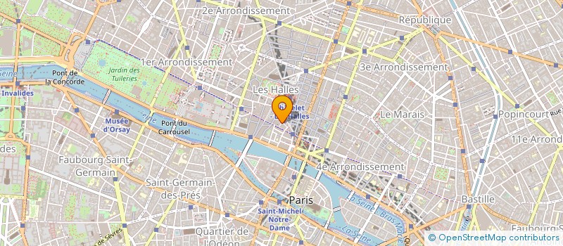 localisation de l'entreprise LES DECHARGEURS   LE POLE  PARIS