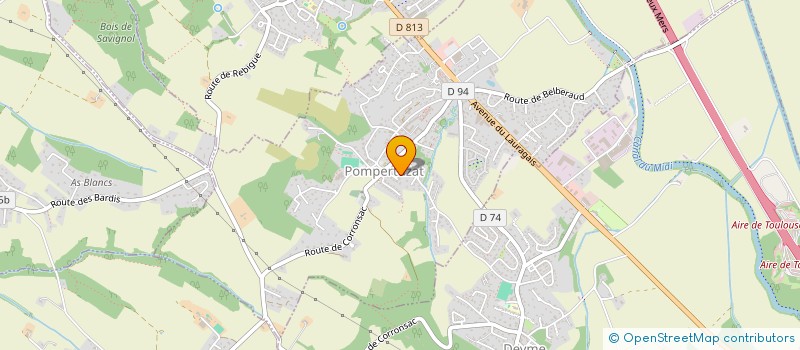 localisation de l'entreprise LES DECKALES  POMPERTUZAT