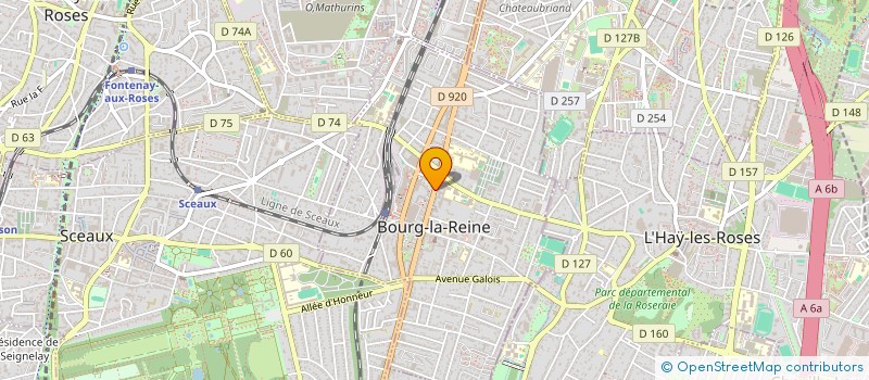 localisation de l'entreprise LES DECORS DE LA REINE à BOURG-LA-REINE