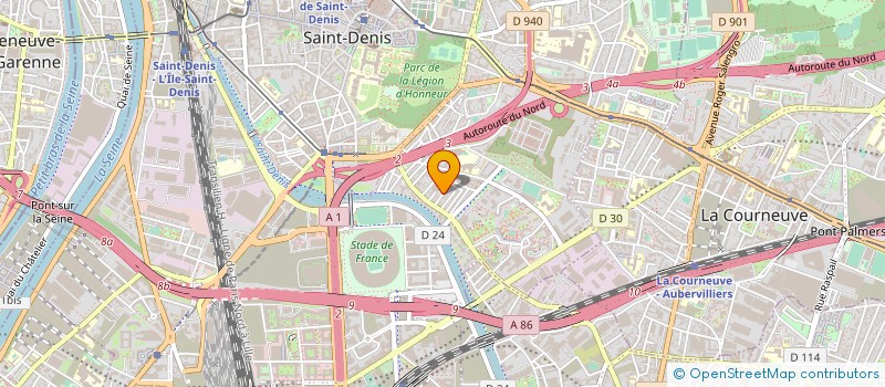 localisation de l'entreprise LES DECORS PAPILLONS à SAINT-DENIS