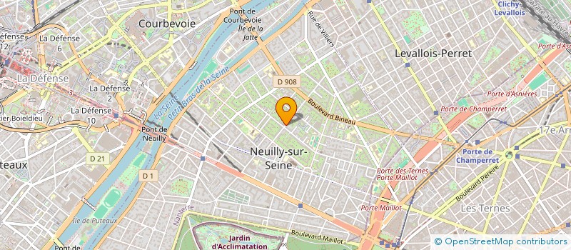 localisation de l'entreprise LES DECOS DE BRUMA à NEUILLY-SUR-SEINE