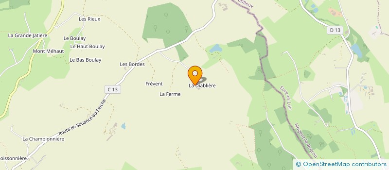 localisation de l'entreprise LES DECOUPES DU PERCHE à CETON