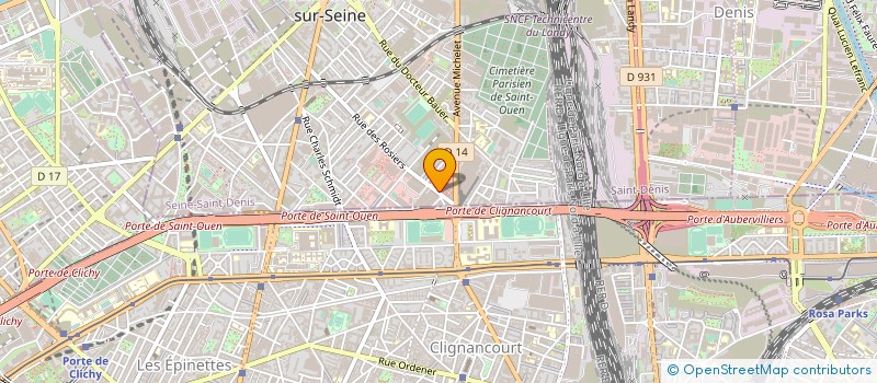 localisation de l'entreprise LES DECOUVERTES D'AUTREFOIS à SAINT-OUEN-SUR-SEINE