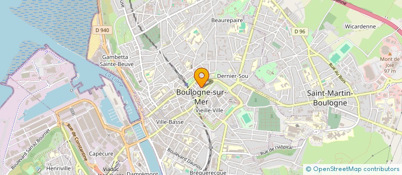 localisation de l'entreprise LES DECOUVREURS à BOULOGNE-SUR-MER
