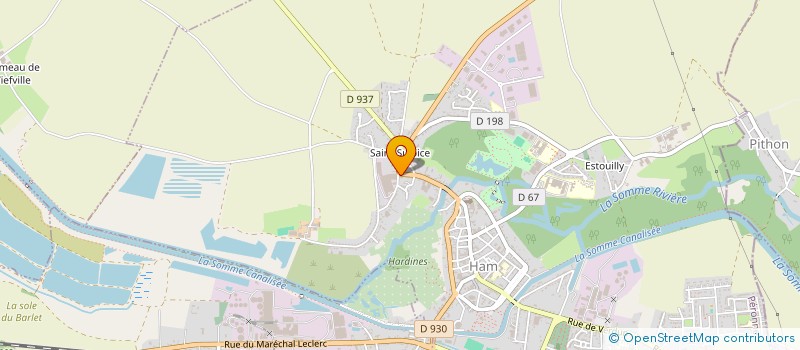 localisation de l'entreprise LES DEESSES  HAM