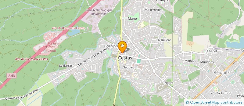 localisation de l'entreprise LES DEFENSEURS DU CHATELET à CESTAS