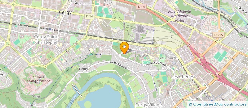 localisation de l'entreprise LES DEFIS DE LESLY  CERGY