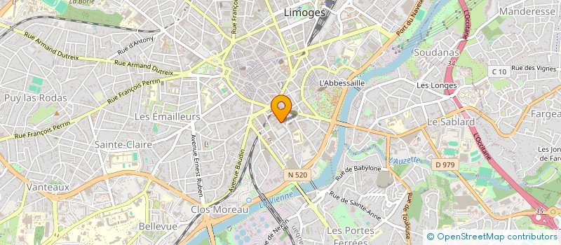 localisation de l'entreprise LES DEFIS DU SPORT à LIMOGES