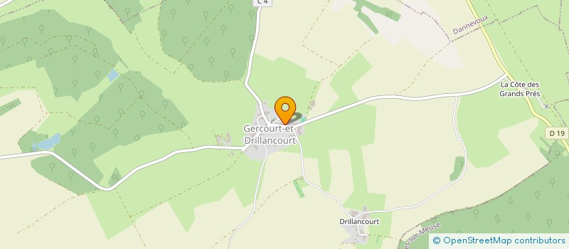 localisation de l'entreprise LES DEFLATTES à GERCOURT-ET-DRILLANCOURT