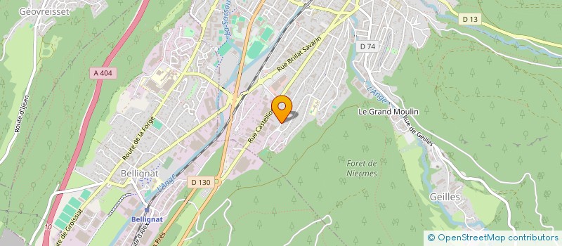 localisation de l'entreprise LES DEFRICHEURS à OYONNAX