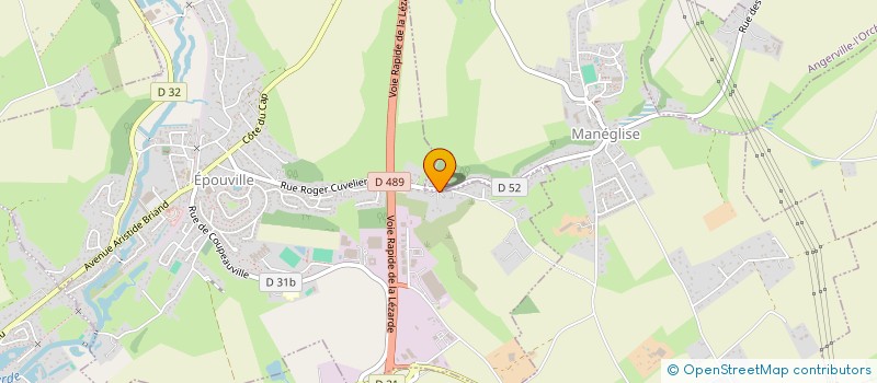 localisation de l'entreprise LES DEGLING'OS  EPOUVILLE