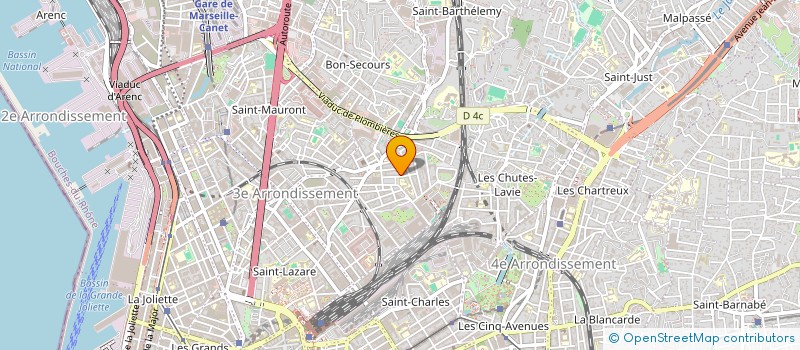 localisation de l'entreprise LES DEGOURDIES à MARSEILLE