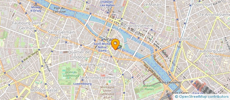 localisation de l'entreprise LES DEGRES NOTRE DAME  PARIS