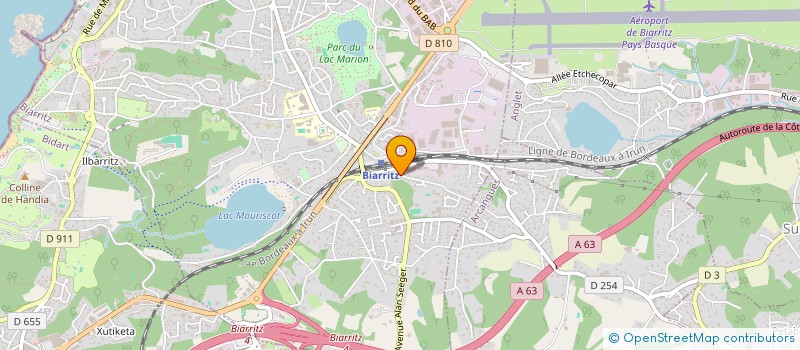 localisation de l'entreprise LES DEHORS CHICS à BIARRITZ