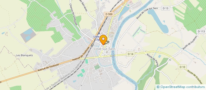 localisation de l'entreprise LES DEJANTES à LISLE-SUR-TARN