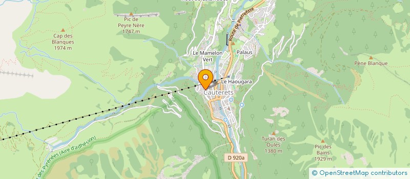 localisation de l'entreprise LES DEJANTES  CAUTERETS