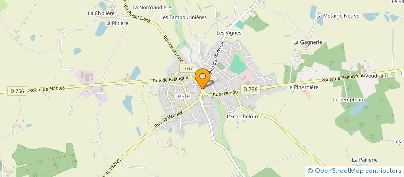 localisation de l'entreprise LES DEJANTES à MONTREVAULT-SUR-EVRE