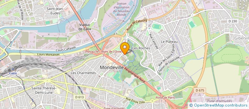 localisation de l'entreprise LES DEJANTES  MONDEVILLE