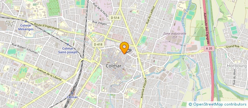 localisation de l'entreprise LES DEJANTES DE LA GACHETTE  COLMAR