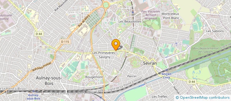 localisation de l'entreprise LES DELICE DE PRIMEVERES à SEVRAN