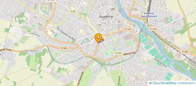 localisation de l'entreprise LES DELICEES DE BOURNEIL  AUXERRE