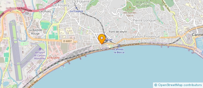 localisation de l'entreprise LES DELICES à CANNES