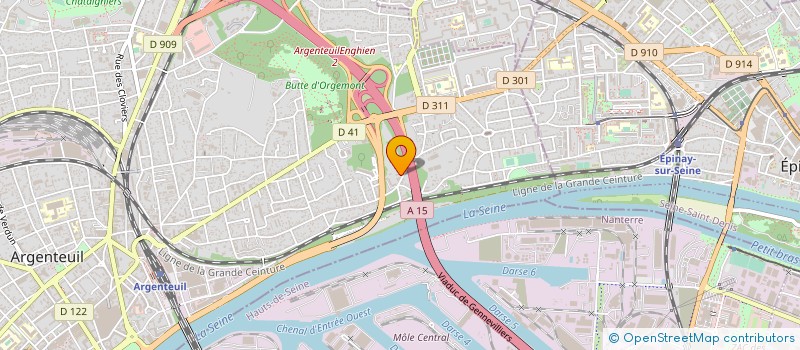 localisation de l'entreprise LES DELICES à ARGENTEUIL