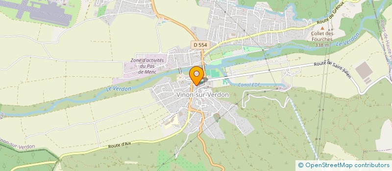 localisation de l'entreprise LES DELICES  VINON-SUR-VERDON