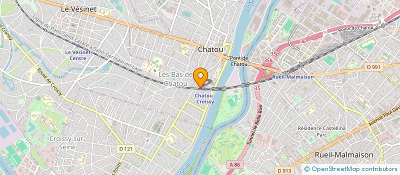 localisation de l'entreprise LES DELICES à CHATOU