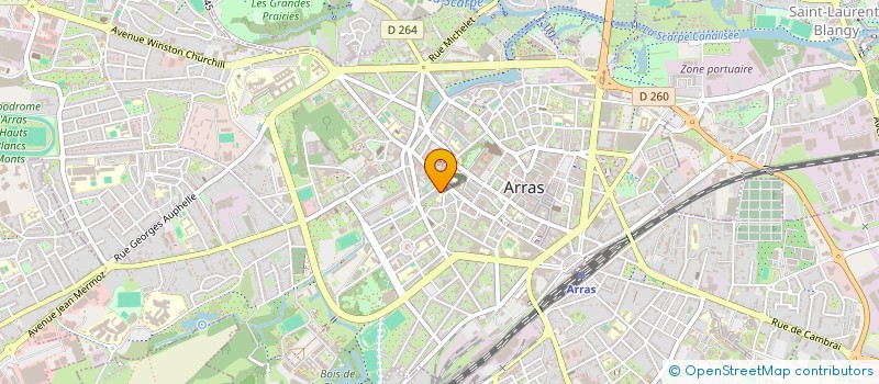 localisation de l'entreprise LES DELICES à ARRAS
