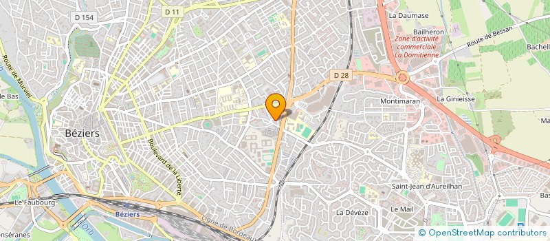 localisation de l'entreprise LES DELICES à BEZIERS
