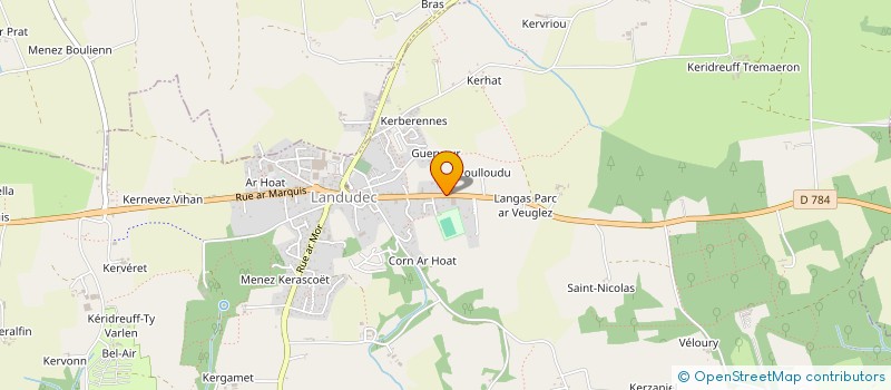 localisation de l'entreprise LES DELICES BIGOUDENS SOCIETE NOUVELLE  LANDUDEC