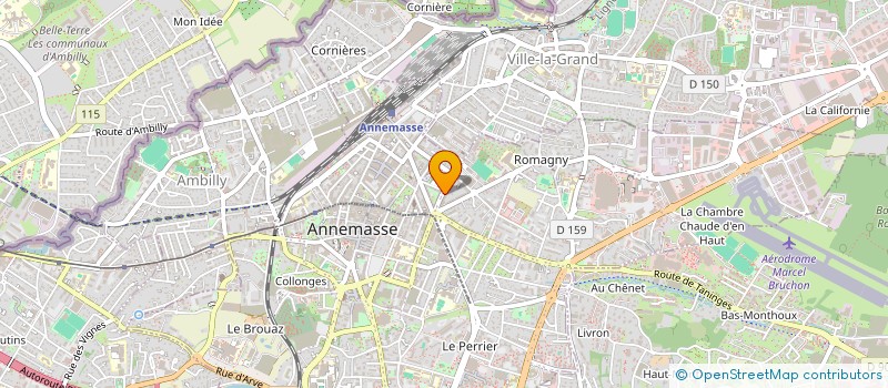 localisation de l'entreprise LES DELICES D'AANNEMASSE à ANNEMASSE