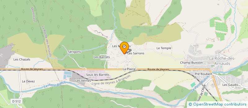 localisation de l'entreprise LES DELICES D'ADELINE à LA ROCHE-DES-ARNAUDS