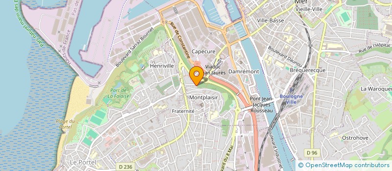 localisation de l'entreprise LES DELICES D'ALASCANE à BOULOGNE-SUR-MER