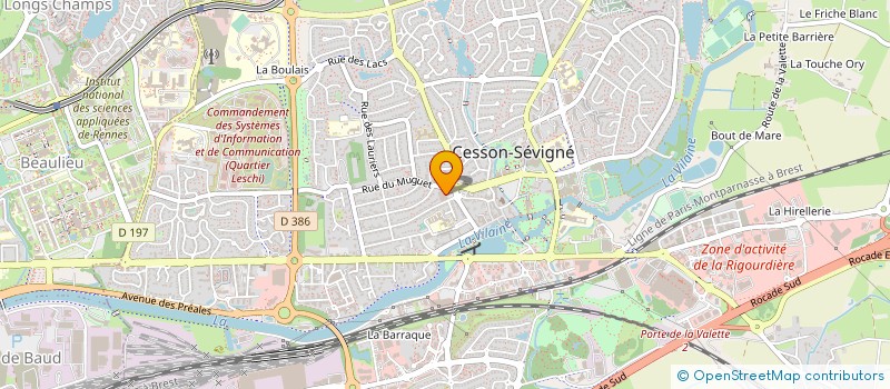 localisation de l'entreprise LES DELICES D'ALEXIS  CESSON-SEVIGNE